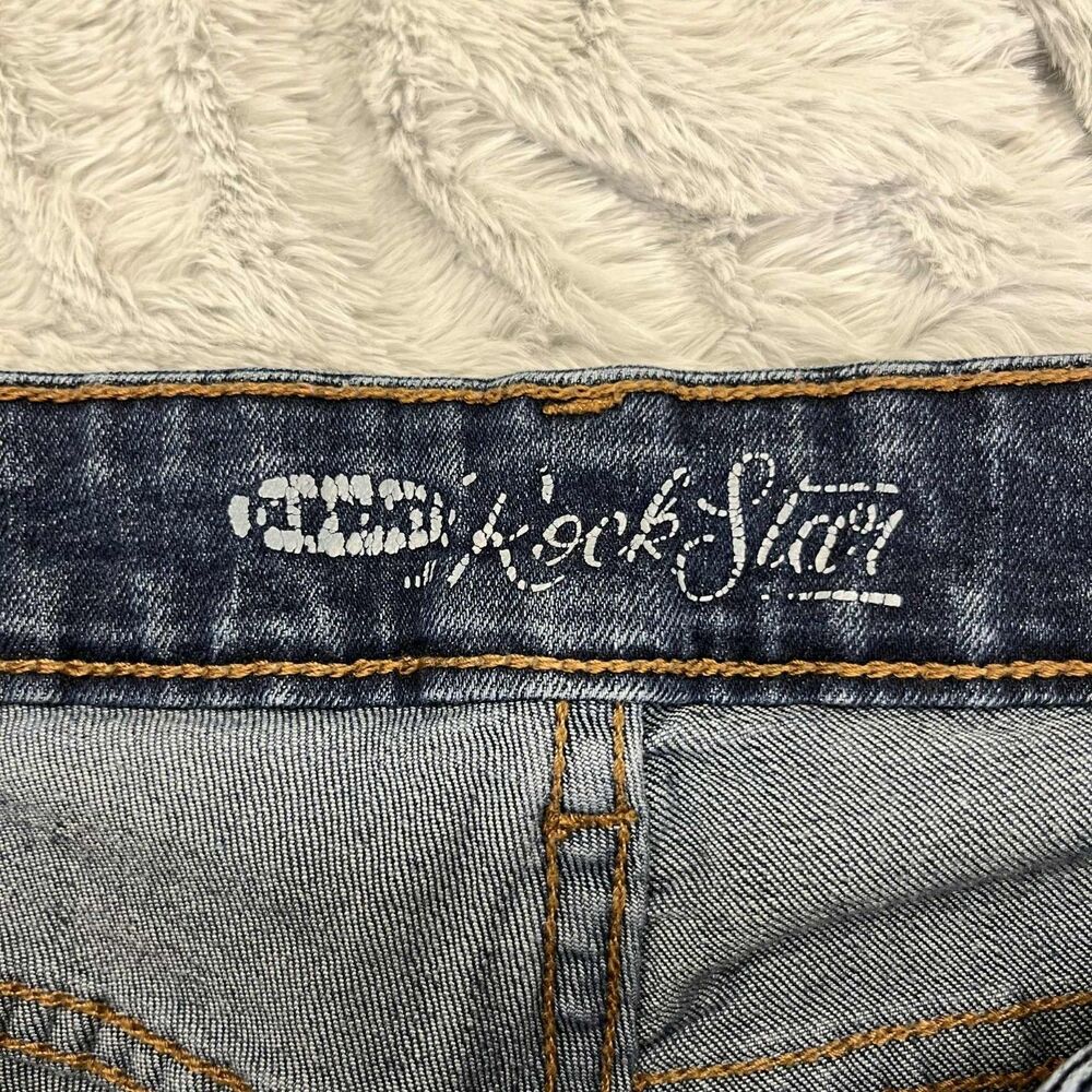 Old Navy Jeans Women’s 8 Bootcut Rockstar Blue Denim Stretch Mid Rise Date Night - Picture 4 of 9